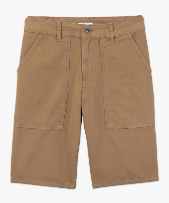 Bermuda homme avec larges poches plaquées vue4 - GEMO (HOMME) - GEMO