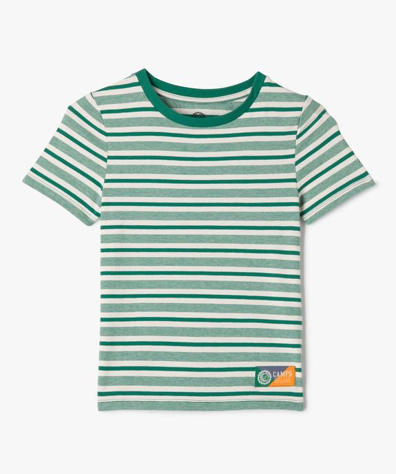 Tee-shirt à manches courtes rayé fille - Camps United vue1 - CAMPS GEMO FOR GOOD - GEMO