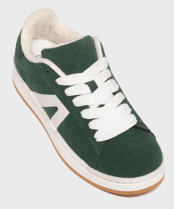 Basket basses style skate à larges lacets femme vue5 - SANS MARQUE - GEMO