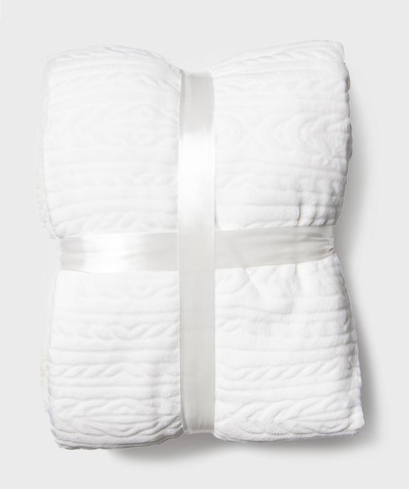 Plaid en velours et sherpa vue1 - GEMO (ACCESS) - GEMO