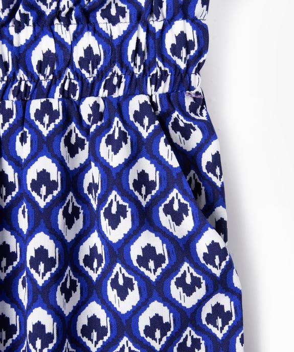 Pantalon fluide imprimé en viscose fille vue2 - GEMO 4G FILLE - GEMO