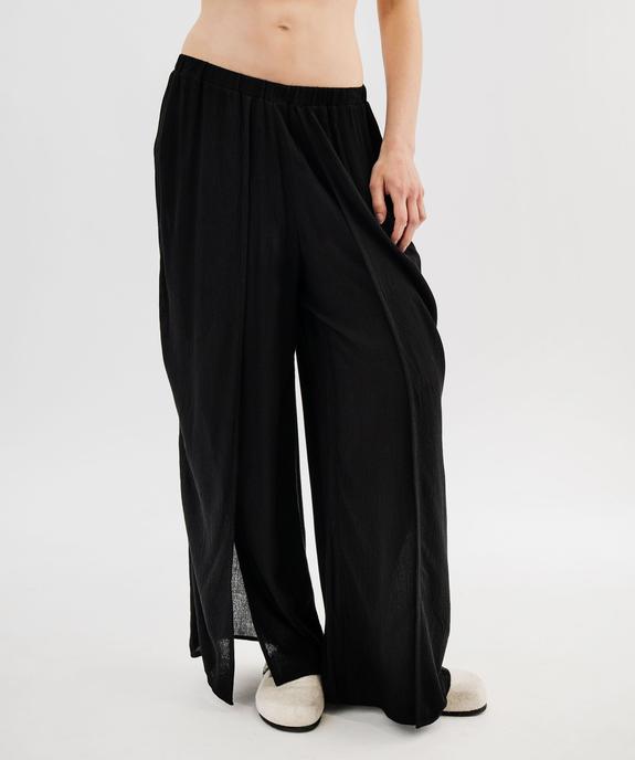 Pantalon de plage femme ouvert sur l’avant vue6 - GEMO 4G FEMME - GEMO