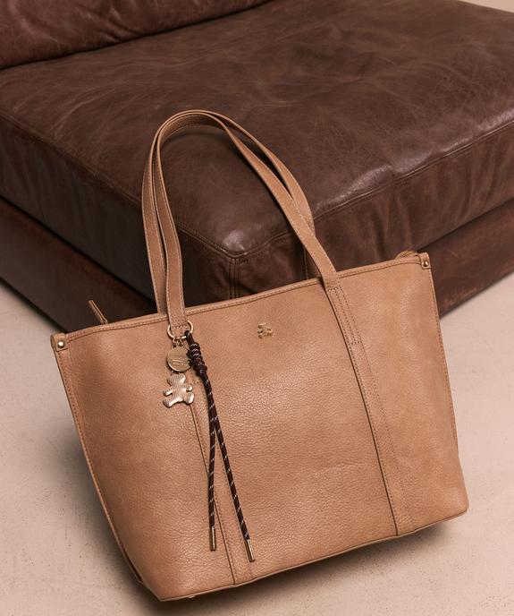 Sac cabas porté épaule avec pampilles amovibles femme - LuluCastagnette vue1 - LULUCASTAGNETTE - GEMO