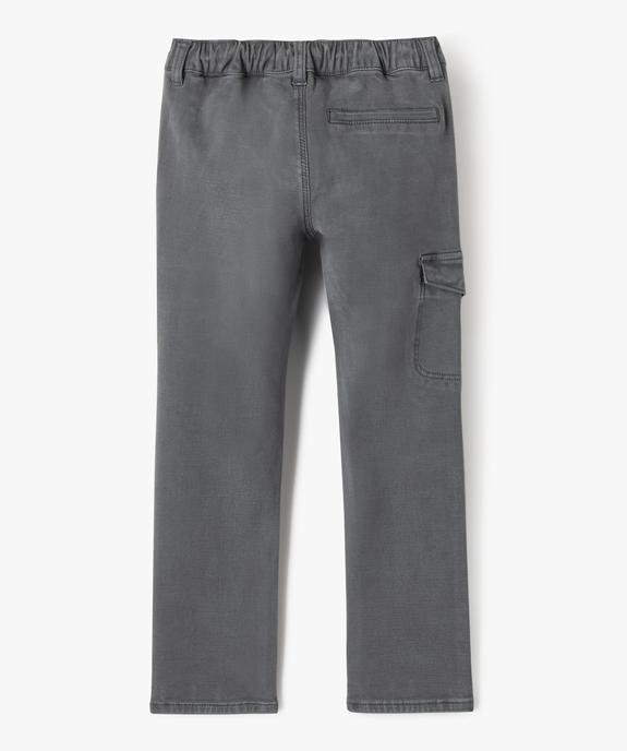 Pantalon cargo en toile garçon vue3 - CAMPS - GEMO