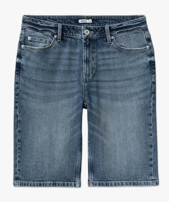 Bermuda en jean stretch et délavé coupe droite homme - GEMO 4G HOMME Bermuda en jean stretch et délavé coupe droite homme vue4 - GEMO 4G HOMME - GEMO