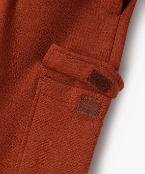 Jogging cargo molletonné garçon vue3 - GEMO (ENFANT) - GEMO