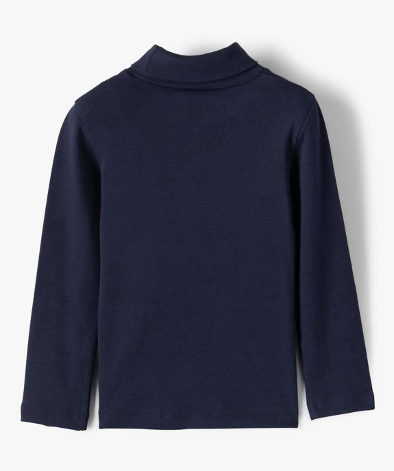 Tee-shirt col montant manches longues garçon vue4 - GEMO 4G GARCON - GEMO