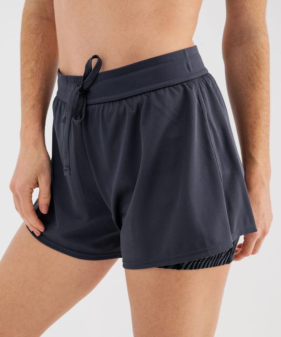 Short de sport avec doublure cycliste femme vue3 - GEMO(FEMME PAP) - GEMO