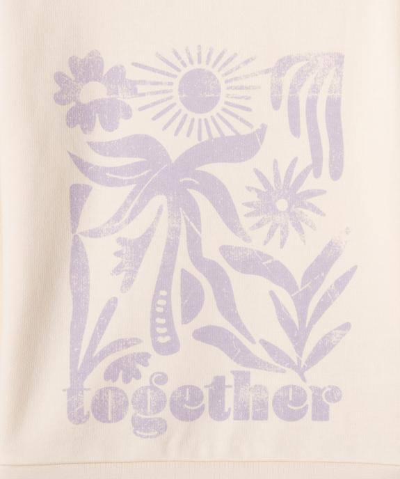 Sweat molletonné avec motif fille vue2 - GEMO (ENFANT) - GEMO