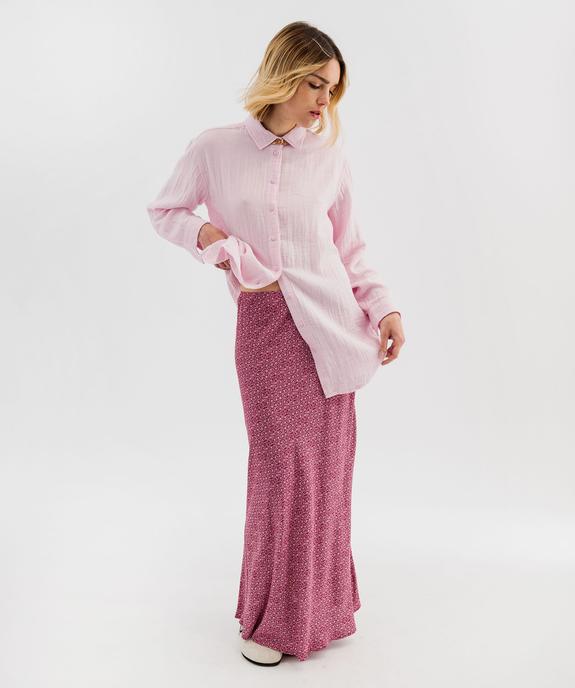 Jupe longue en viscose fleurie femme vue4 - GEMO(FEMME PAP) - GEMO