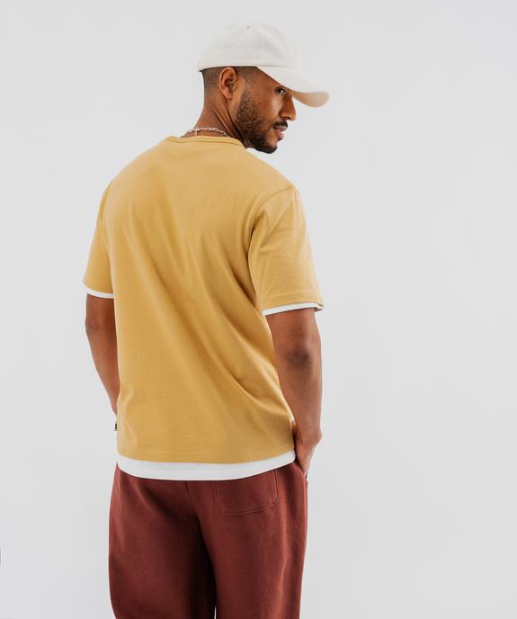 Tee-shirt manches courtes et col rond homme vue2 - GEMO (HOMME) - GEMO