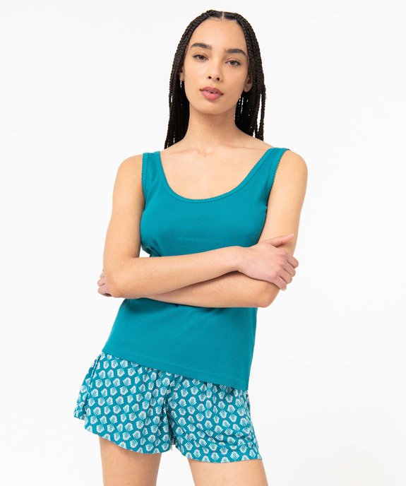 Short de pyjama femme ample à motifs fleuris vue5 - GEMO(HOMWR FEM) - GEMO