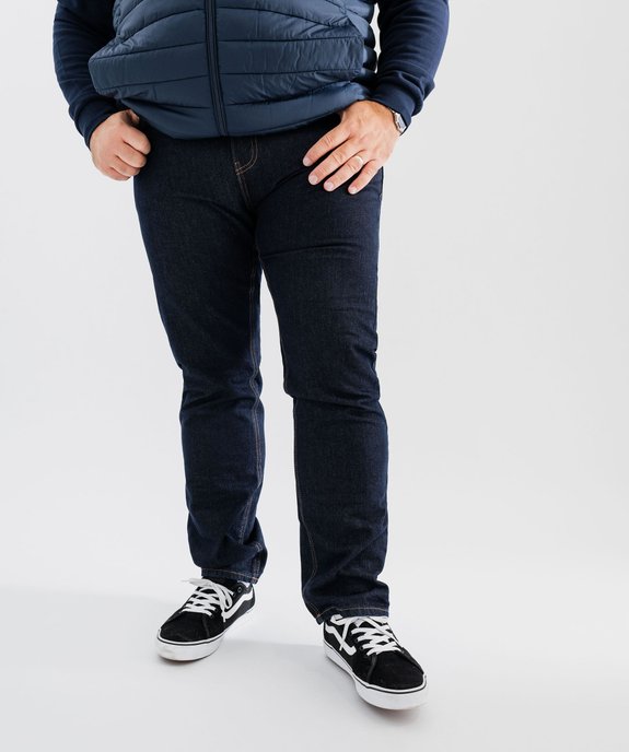Jean coupe Regular légèrement délavé homme vue9 - GEMO 4G HOMME - GEMO