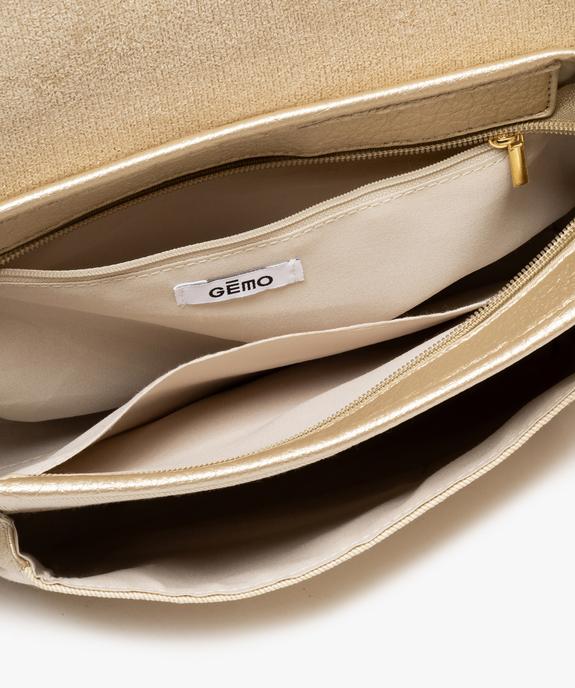 Sac à bandoulière en toile pailletée et cuir imitation femme vue3 - GEMO (ACCESS) - GEMO