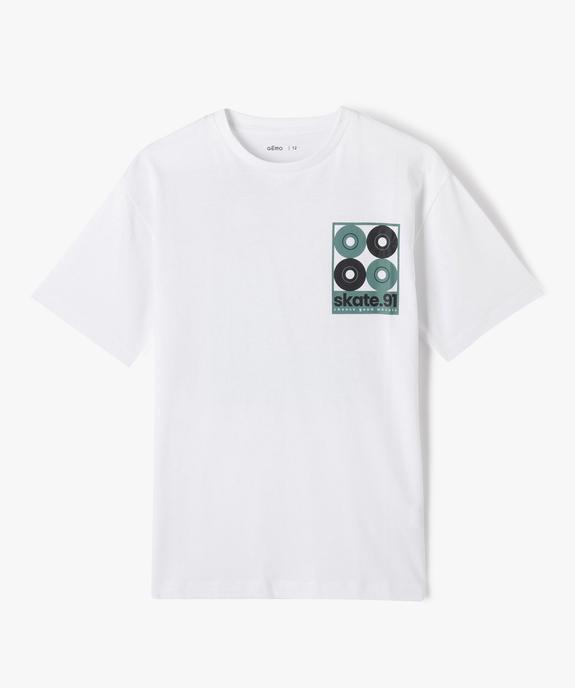 Tee-shirt imprimé manches courtes garçon vue3 - GEMO 4G GARCON - GEMO