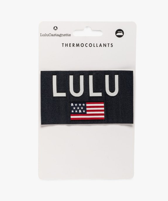 Patch thermocollant rectangulaire grand format - LuluCastagnette vue2 - LULUCASTAGNETTE - GEMO