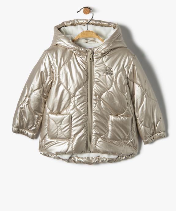 Blouson fille à capuche et doublure chaude vue1 - GEMO(BEBE DEBT) - GEMO