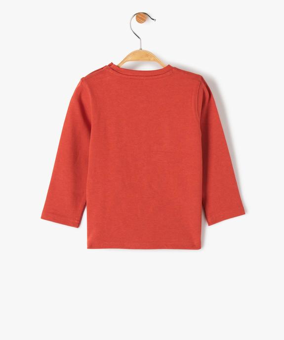Tee-shirt bébé garçon motif ours sport d'hiver - LuluCastagnette vue4 - LULUCASTAGNETTE - GEMO