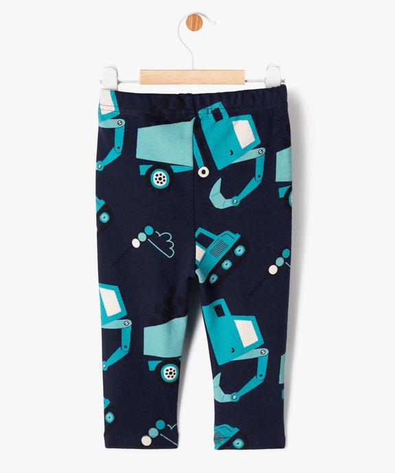 Legging en maille imprimée et texturée bébé garçon vue3 - GEMO(BEBE DEBT) - GEMO