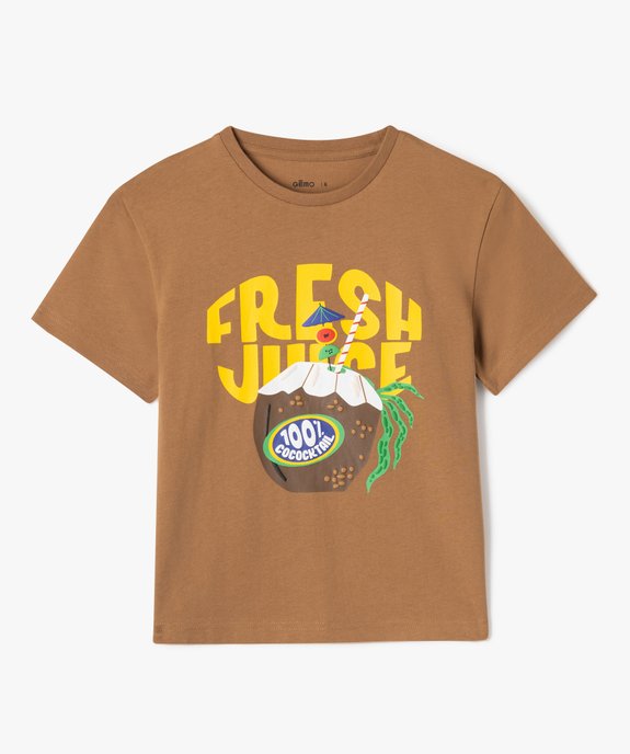 Tee-shirt imprimé animalier garçon vue2 - GEMO (ENFANT) - GEMO