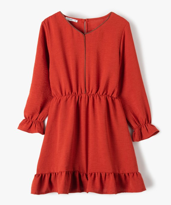 robe fille orange