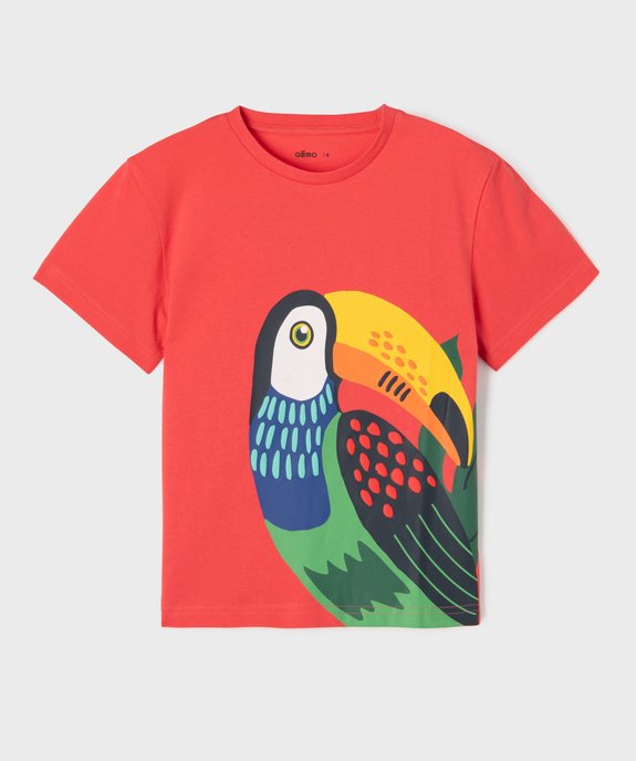 Tee-shirt imprimé animalier garçon vue1 - GEMO (ENFANT) - GEMO