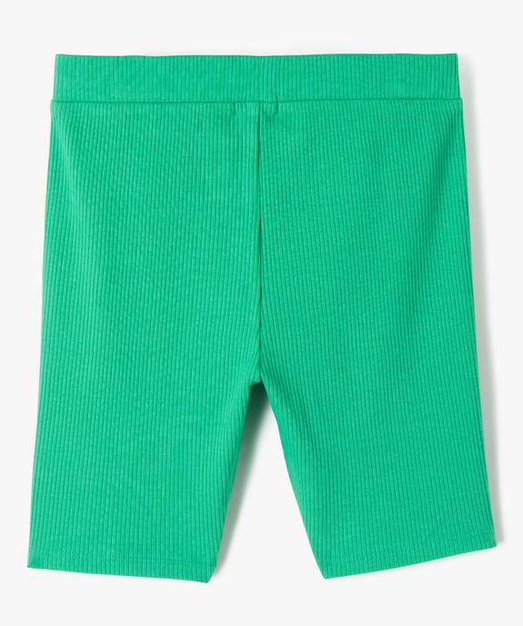 Short fille cycliste en maille côtelée vue3 - GEMO 4G FILLE - GEMO