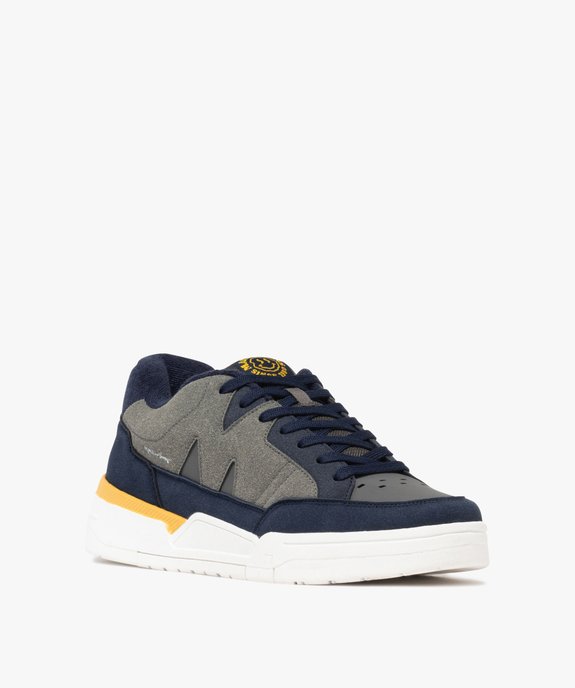 Baskets homme en suédine style skateboard - Maui & Sons vue3 - MAUI ANS SONS - GEMO