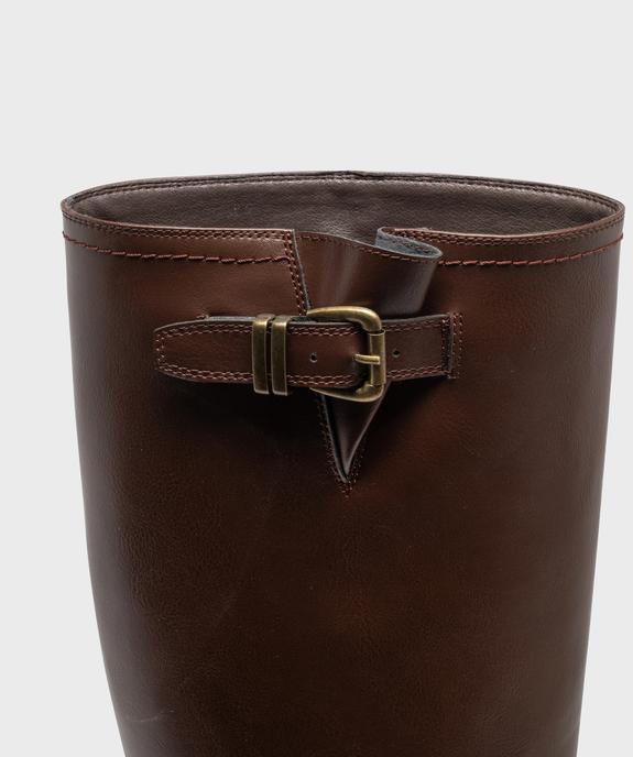 Bottes cavalières à petite boucle décorative femme - Follow Me vue6 - FOLLOW ME - GEMO