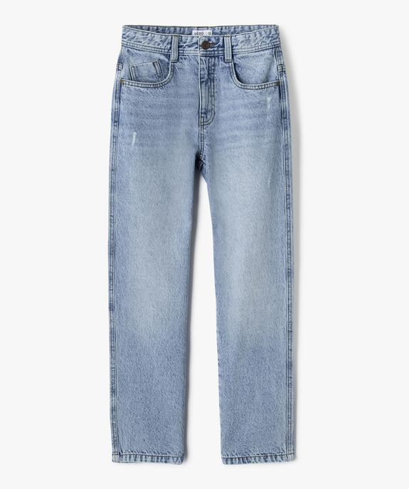 Jean loose aspect usé avec taille ajustable garçon vue3 - GEMO 4G GARCON - GEMO