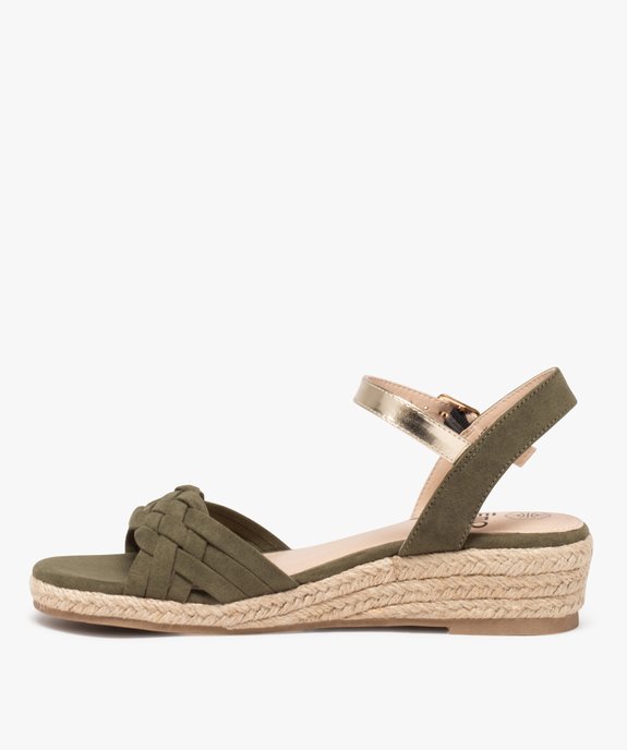 Sandales compensées avec brides tressées femme - Valentina Baldano vue4 - VALENTINA BALDA - GEMO