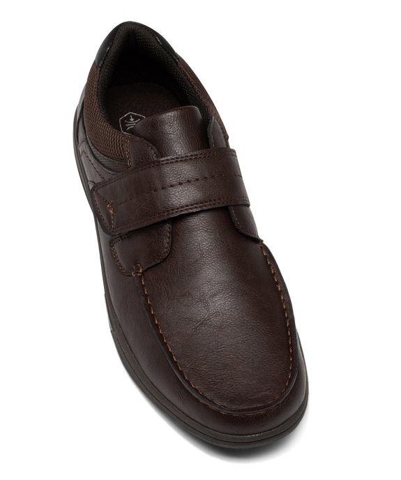 Chaussures confort esprit bateau à scratch homme - G'Flex vue5 - G'FLEX - GEMO