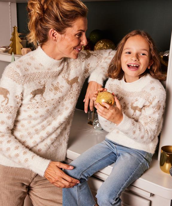 Pull de Noël avec motifs scintillants fille vue4 - GEMO (ENFANT) - GEMO