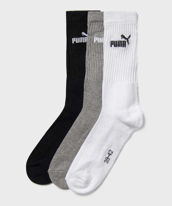 Chaussettes de sport tige haute en coton doux homme - Puma (lot de 3) vue1 - PUMA - GEMO