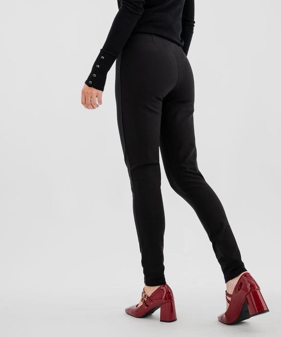 Legging élégant à plis et fausses poches zippées femme vue3 - GEMO(FEMME PAP) - GEMO