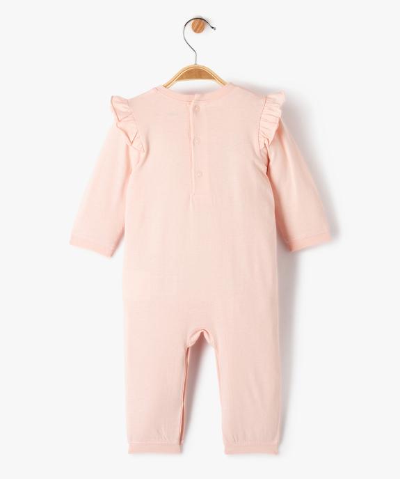 Combinaison bébé en jersey à épaules volantées et motif renards vue3 - GEMO(BB COUCHE) - GEMO