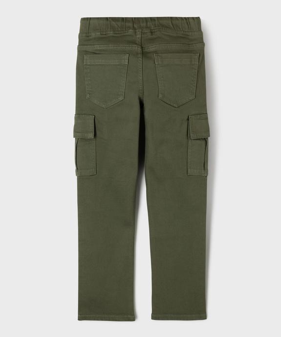Pantalon cargo 6 poches garçon vue4 - GEMO (ENFANT) - GEMO