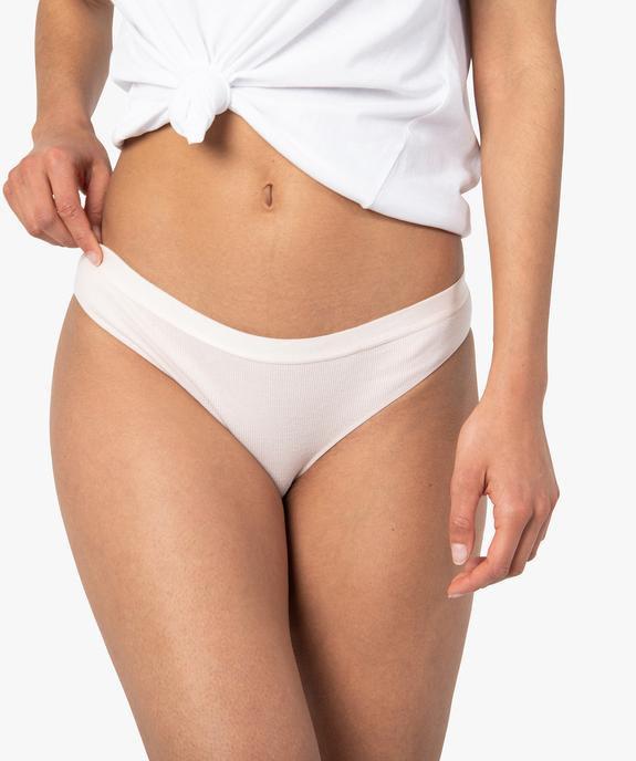 Culotte femme en maille côtelée (lot de 2) vue5 - GEMO 4G FEMME - GEMO