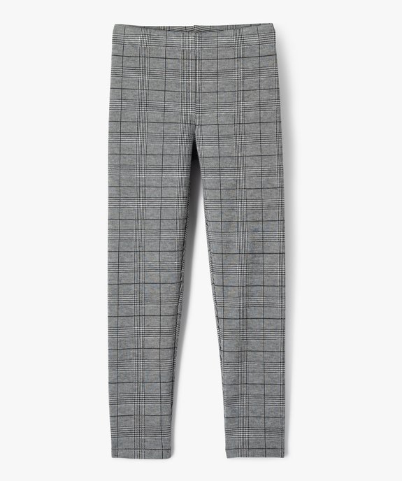 Pantalon en maille motif Prince-de-Galles fille vue1 - GEMO (ENFANT) - GEMO