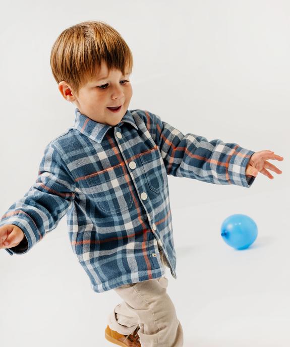 Chemise à carreaux doublure peluche bébé garçon vue7 - GEMO(BEBE DEBT) - GEMO