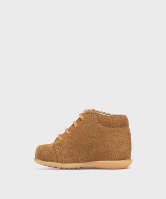 Chaussures premiers pas dessus cuir bébé - NA! vue4 - NA! - GEMO