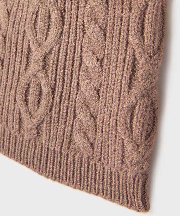 Bonnet de naissance à torsades en viscose vue3 - GEMO 4G BEBE - GEMO