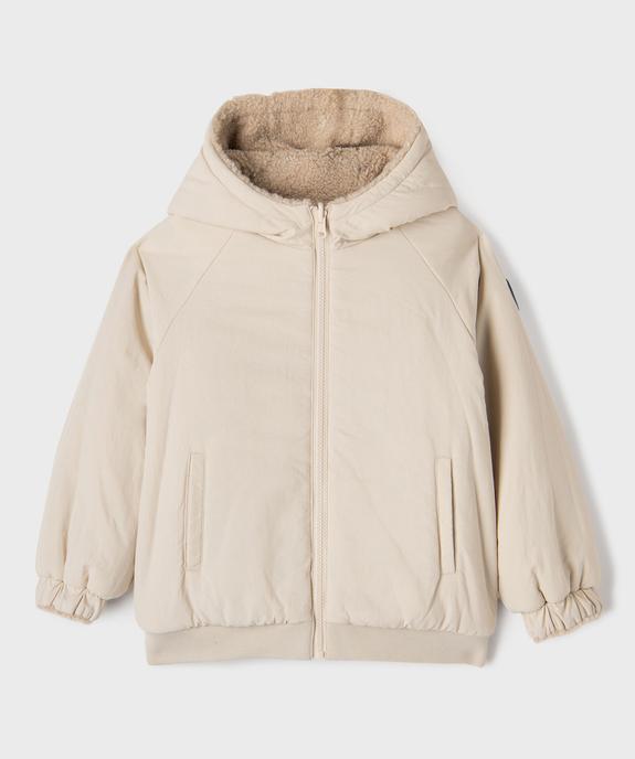 Sweat zippé à capuche réversible garçon vue7 - GEMO (ENFANT) - GEMO