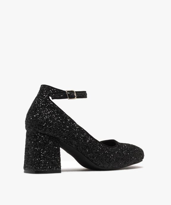 Escarpins à bride cheville et talon large femme vue4 - GEMO(URBAIN) - GEMO