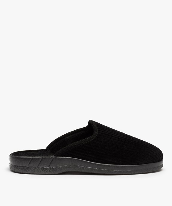 Chaussons homme mules en velours côtelé uni vue1 - GEMO(HOMWR HOM) - GEMO