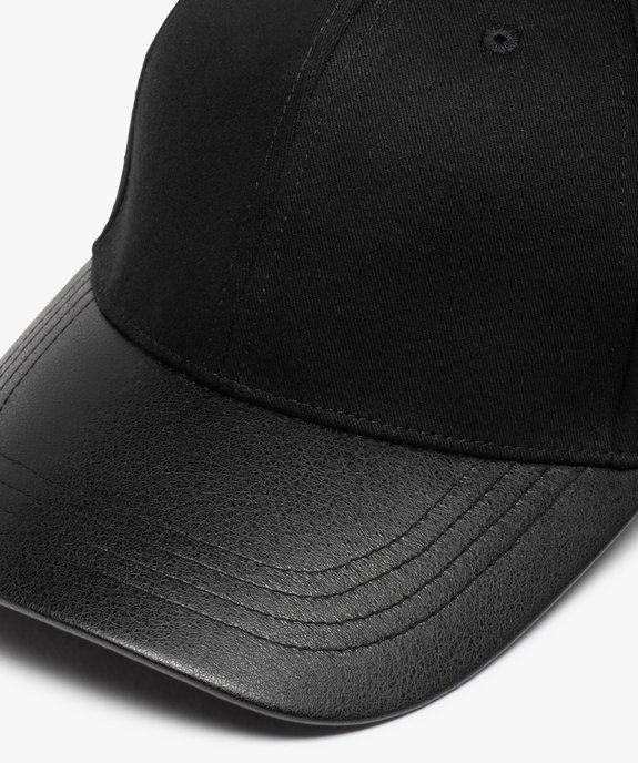 Casquette homme bimatière unie vue3 - GEMO (ACCESS) - GEMO