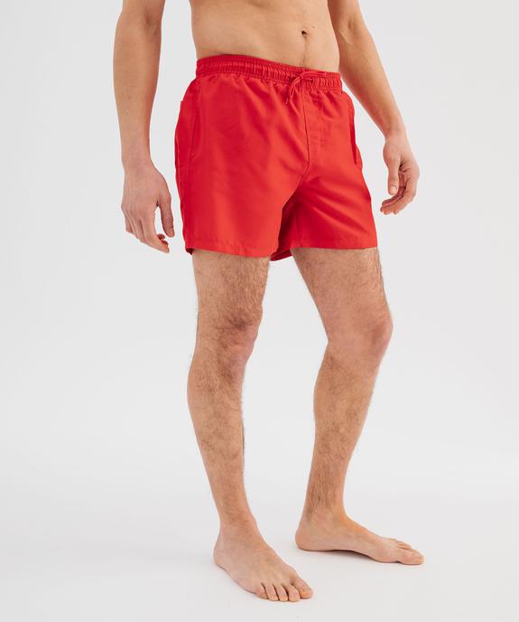 Short de bain homme uni vue3 - GEMO 4G HOMME - GEMO