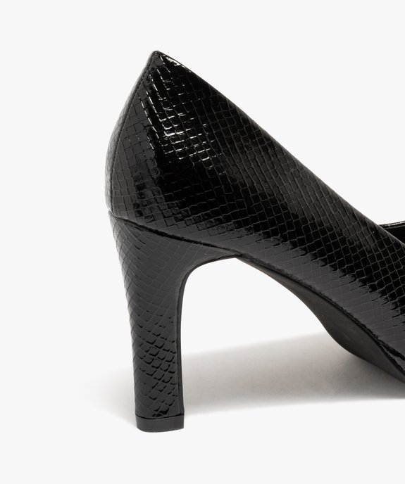 Escarpins femme à talon aiguille effet quadrillé vue6 - GEMO(URBAIN) - GEMO