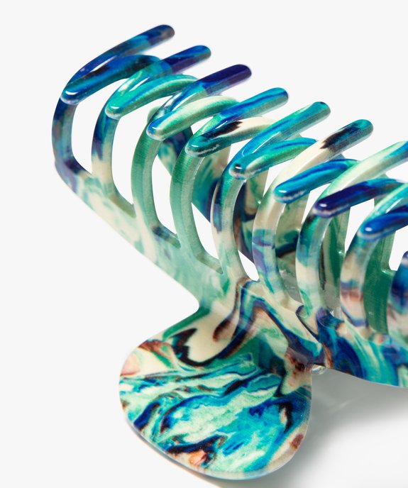 Pince crabe pour les cheveux à motifs femme vue2 - GEMO (ACCESS) - GEMO