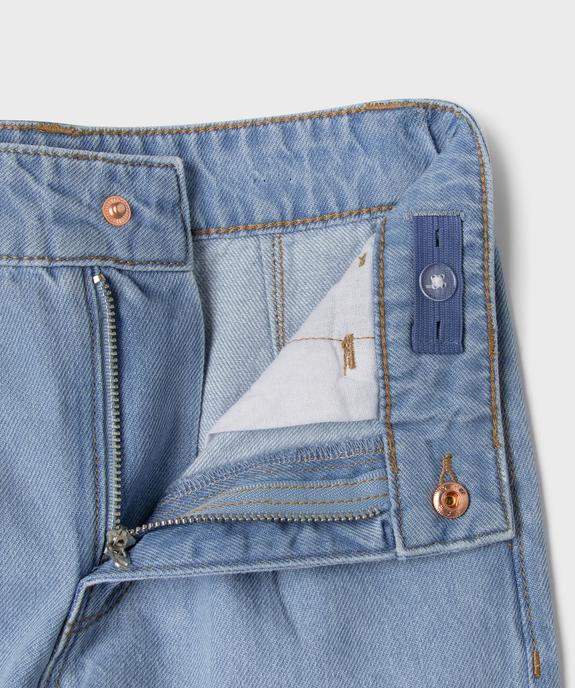 Jean wide leg avec taille ajustable fille vue2 - GEMO (ENFANT) - GEMO